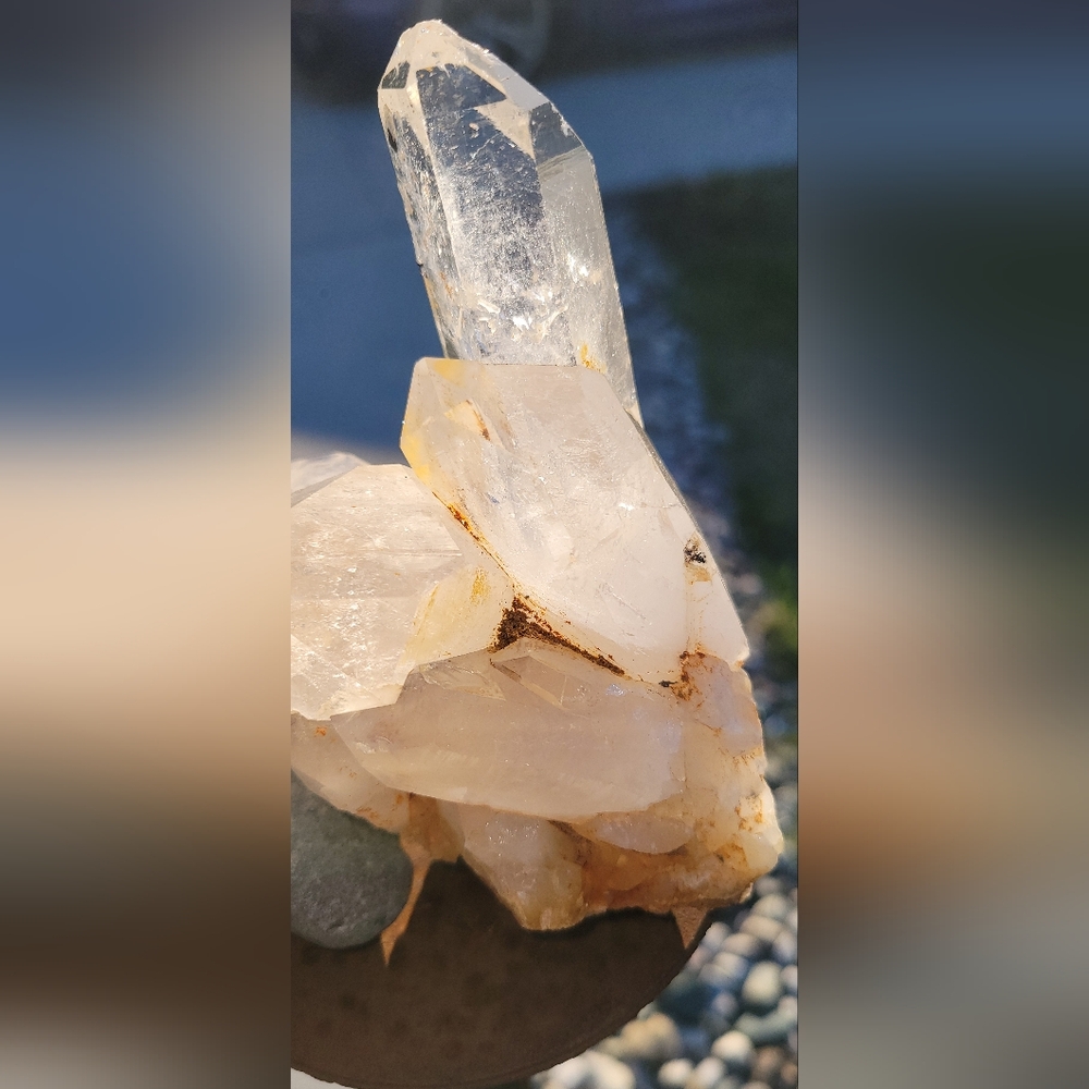 Newly unearthed Arkansas crystal cluster